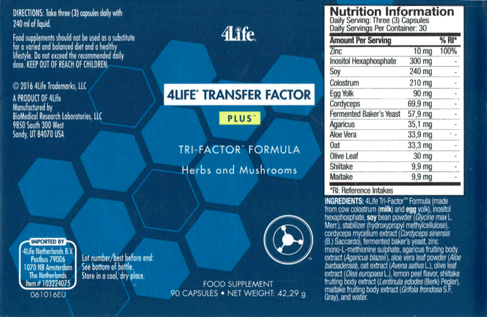 Transfer Factor Plus Tri-Factor - Nahrungsergänzungsmittel, 4Life, USA